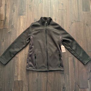 Telluride Clothing Company Hunter Green Waffle Knit Full Zip Jacket S NWT